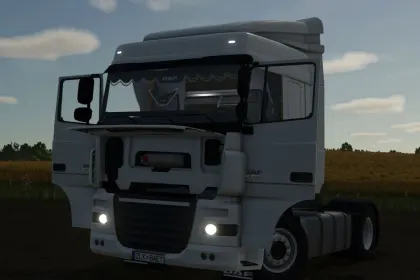 Новий та Ефектний DAF XF 105 — Вантажівка з Анімаціями й Тюнінгом для FS25