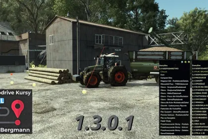 Ефективний AutoDrive Hof Bergmann 1.3.0.1 PL — Польські Маршрути для FS25 — 1