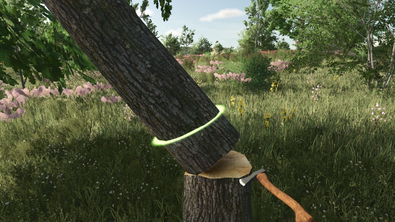 Realistic Animated Axe for FS25 — Cheap Tree Cutting with Animation
