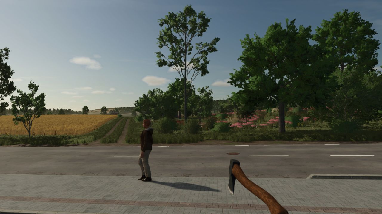 Realistische Axt Animated Axe für FS25 — Günstiges Holzfällen mit Animation