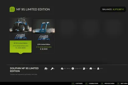Traktor Massey Ferguson 9S Limited Edition do Farming Simulator 25 — 2