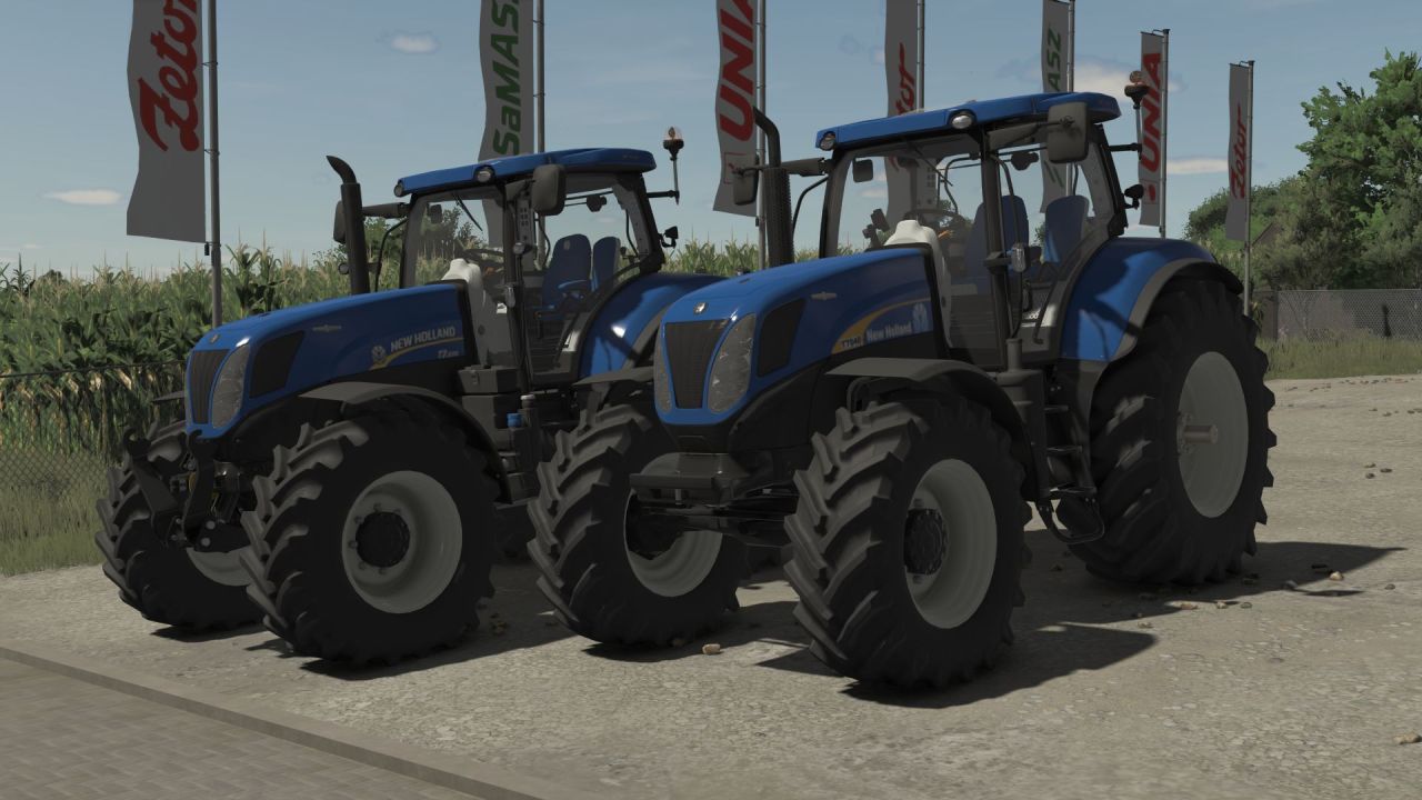 Powerful Tractor New Holland T7 Tier 4A and T7000 Series for Farming Simulator 25