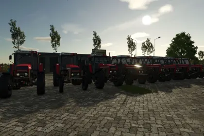 Traktory Zetor Crystal 4 Pack GPS do Farming Simulator 25