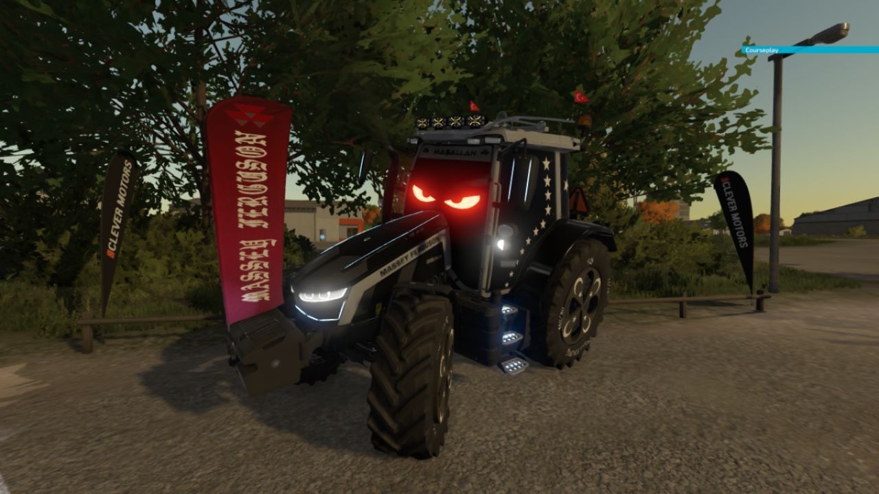Traktor Massey Ferguson 5S Black Series für Farming Simulator 22