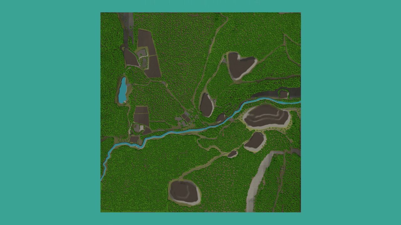 Legendarną Mapę Keno City dla Farming Simulator 25 — Górnictwo, Lasy i Złotonośne Obszary