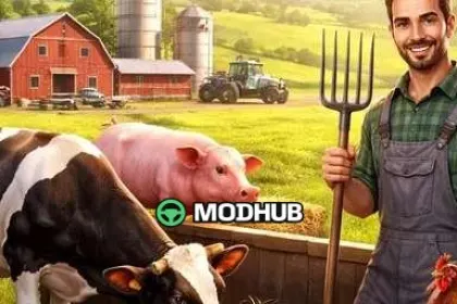 Mod für das legendäre Auto Animal Care Stable v1000 für FS25 – Automatische Tierpflege