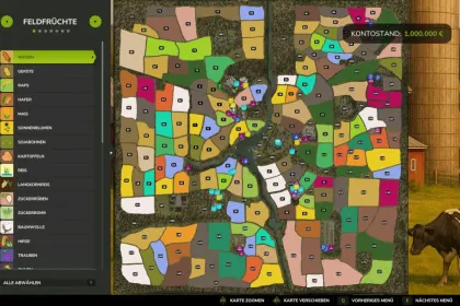 Neue 4X Karte Amever 4 Fach (Creek Hollow) für Farming Simulator 25 — 154 Felder, Multifrüchte und Produktionen — 2