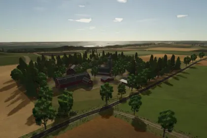 Neue 4X Karte Amever 4 Fach (Creek Hollow) für Farming Simulator 25 — 154 Felder, Multifrüchte und Produktionen — 4