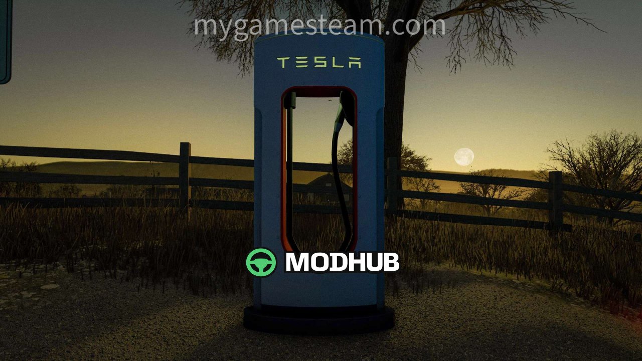 Neues Mod Tesla SuperCharger V1000 für FS25 — Stylische Ladestation 🔥