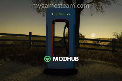 Neues Mod Tesla SuperCharger V1000 für FS25 — Stylische Ladestation 🔥 — 3
