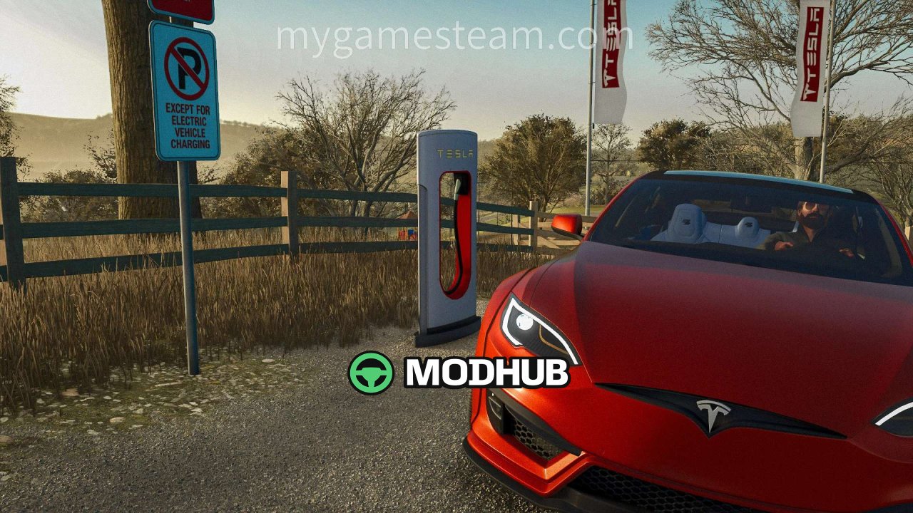 Neues Mod Tesla SuperCharger V1000 für FS25 — Stylische Ladestation 🔥