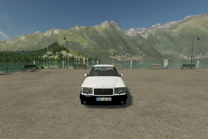 Автомобіль Mercedes-Benz W124 AMG для Farming Simulator 22
