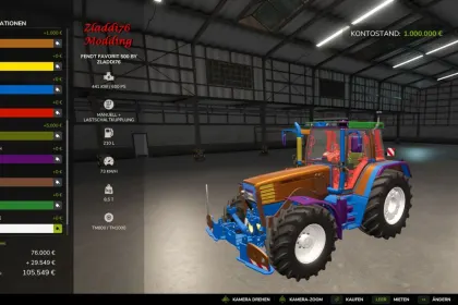 Traktor Fendt Favorit 500C do Farming Simulator 25 — 3