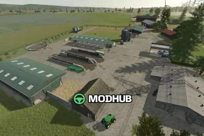 Новa 4x Карта In Brandenburg 4 fach v1.0.6.0 для FS25 — Реалістичний Рельєф та 112 Полів — 2