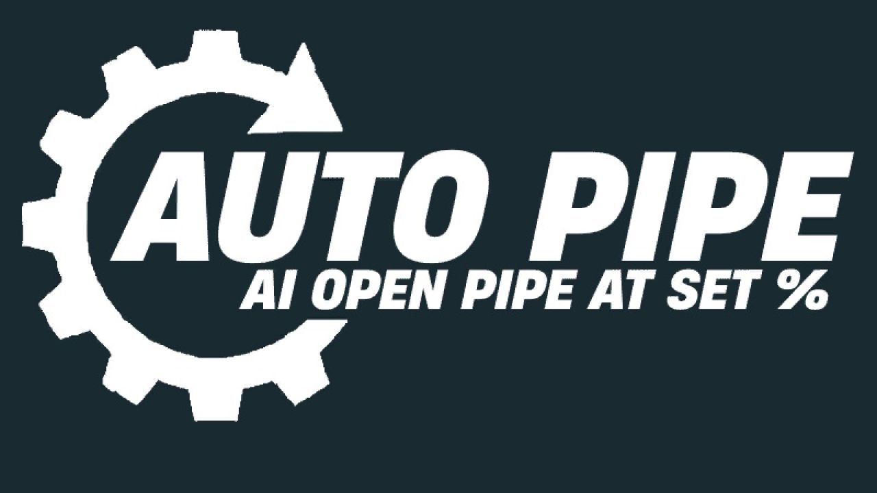 Efficient Auto Pipe | AI Open PIPE — Auto Opening Unloading Pipe for Combines in FS25