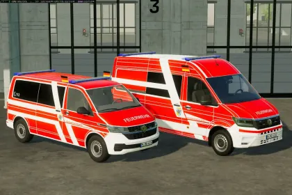 Автомобіль Volkswagen T6.1 Long для Farming Simulator 22 — 3