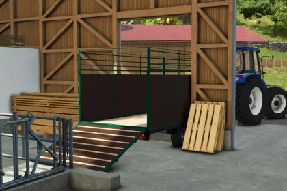 Effektiver Anhänger Homemade Car Trailer für FS25 — Paletten, Holz und Tiere — 1