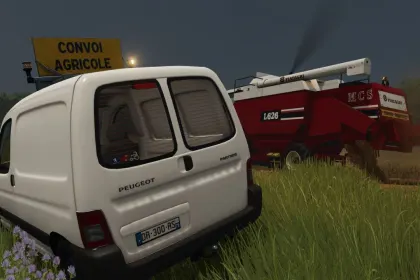 Легендарний Фургон Peugeot Partner 2006 для Farming Simulator 25 — Маневрений Помічник на Фермі — 3