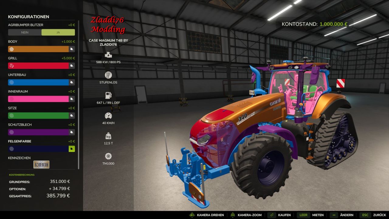 Traktor Case IH Magnum T4B Edit do Farming Simulator 25