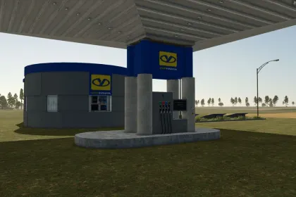 UKRNAFTA Tankstelle für Farming Simulator 25 — 3