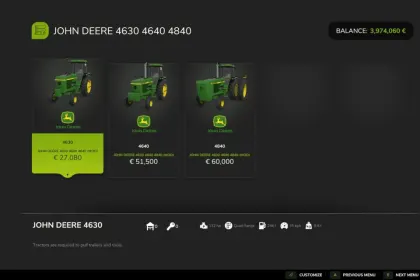 Traktor John Deere Soundguard Series do Farming Simulator 25 — 5