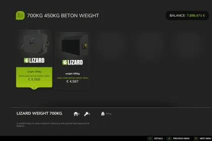 Вага 1150 кг для Farming Simulator 25 — 2