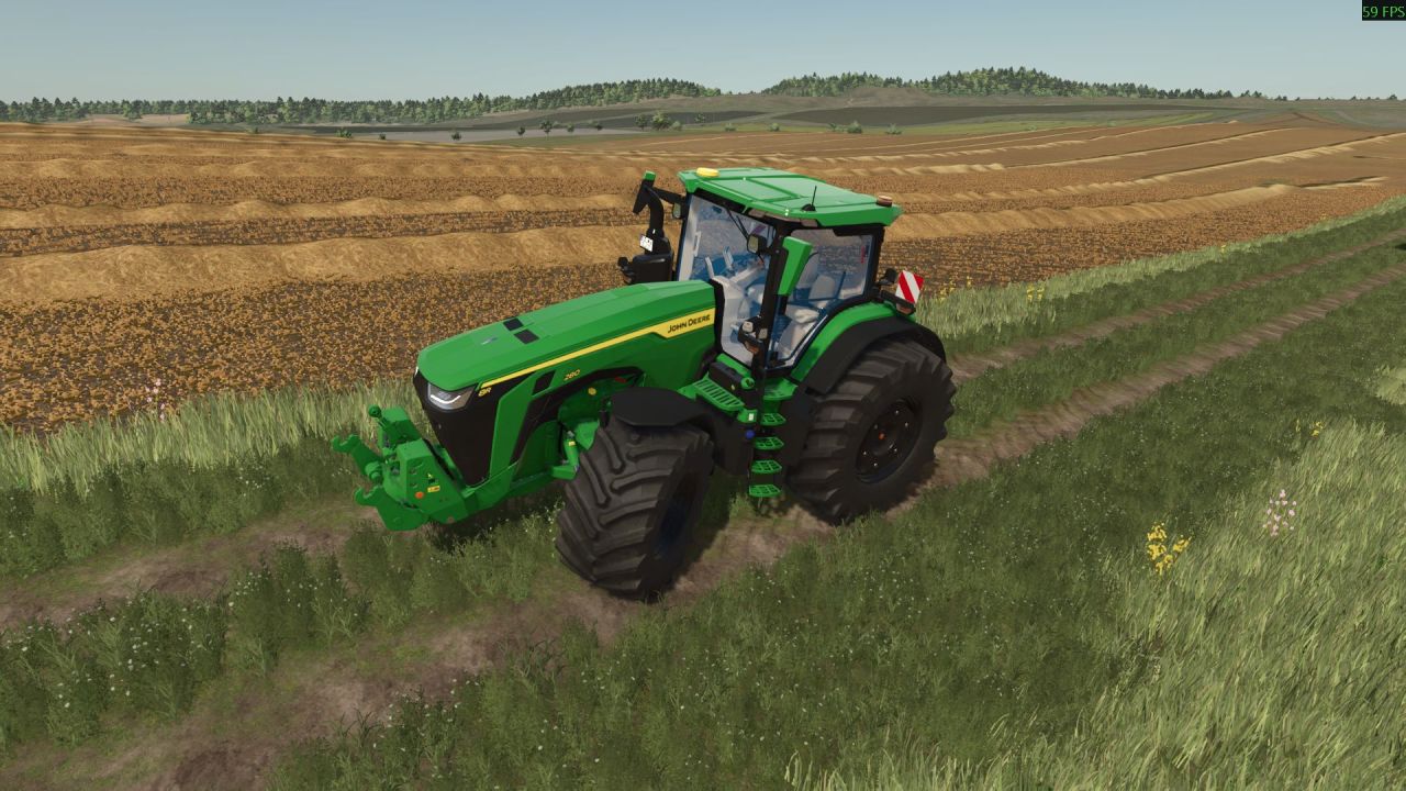 Traktor John Deere 8R PowerSwap do Farming Simulator 25