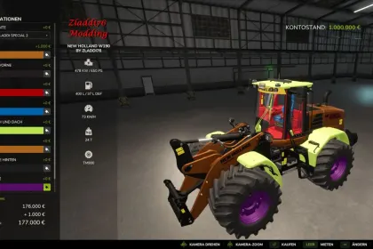 Radlader New Holland W190 Edit für Farming Simulator 25 — 2