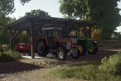 Новий Малий Польський Сарай Small Polish Shed для Зручного Зберігання Техніки у FS25 — 1