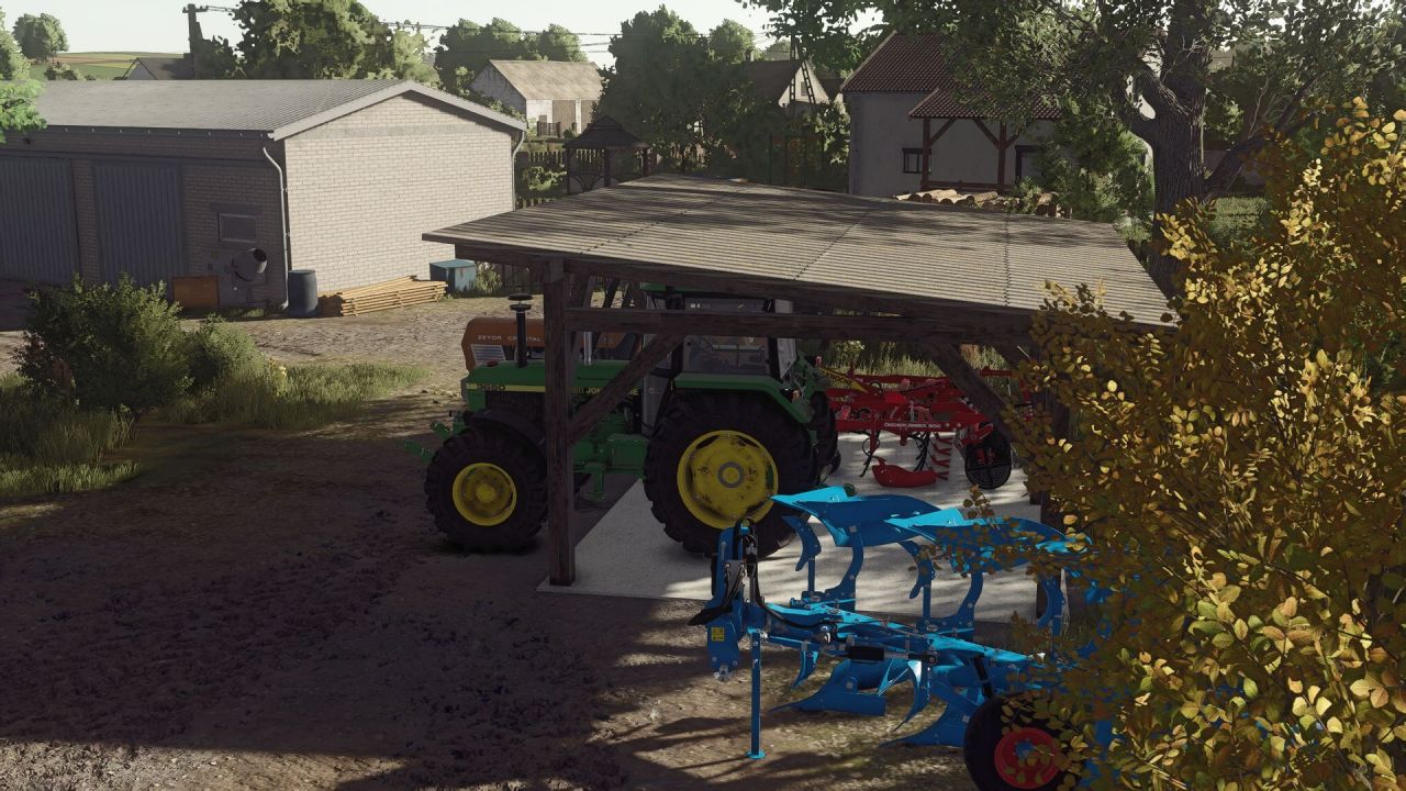 Новий Малий Польський Сарай Small Polish Shed для Зручного Зберігання Техніки у FS25