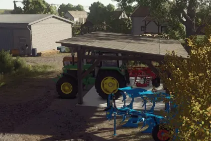 Новий Малий Польський Сарай Small Polish Shed для Зручного Зберігання Техніки у FS25 — 3