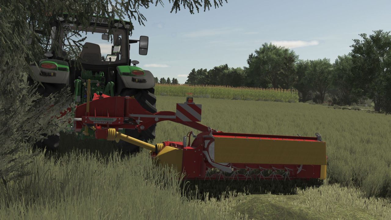 Efficient Mower Pöttinger Novacat 302 ED for Quick Mowing in FS25