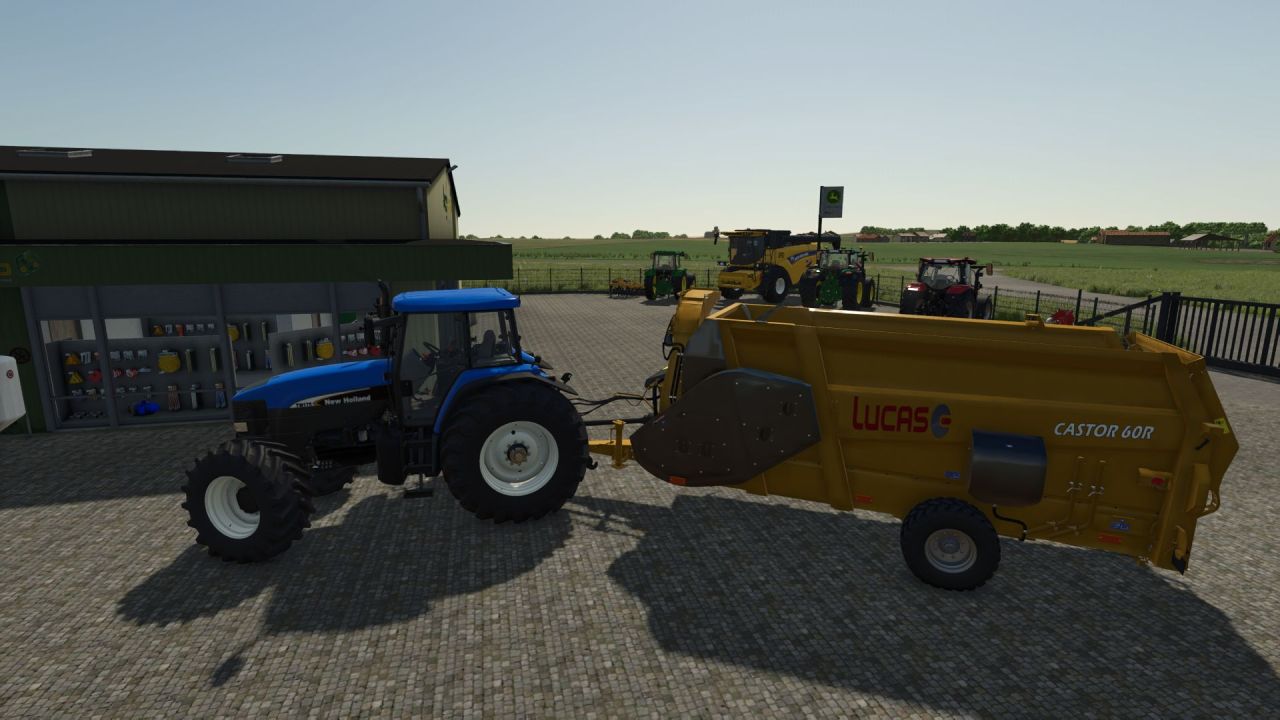 Efficient Feed Mixer Lucas Castor 60R for Farming Simulator 25 — Simple and Productive