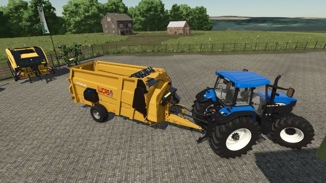 Efficient Feed Mixer Lucas Castor 60R for Farming Simulator 25 — Simple and Productive
