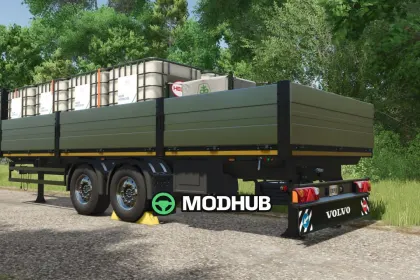 Мод на Новий Volvo FMX Trailer XXL — універсальний причіп для FS25 — 2