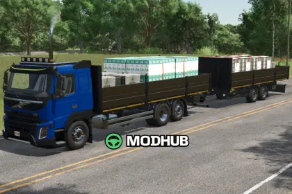 Мод на Новий Volvo FMX Trailer XXL — універсальний причіп для FS25 — 3
