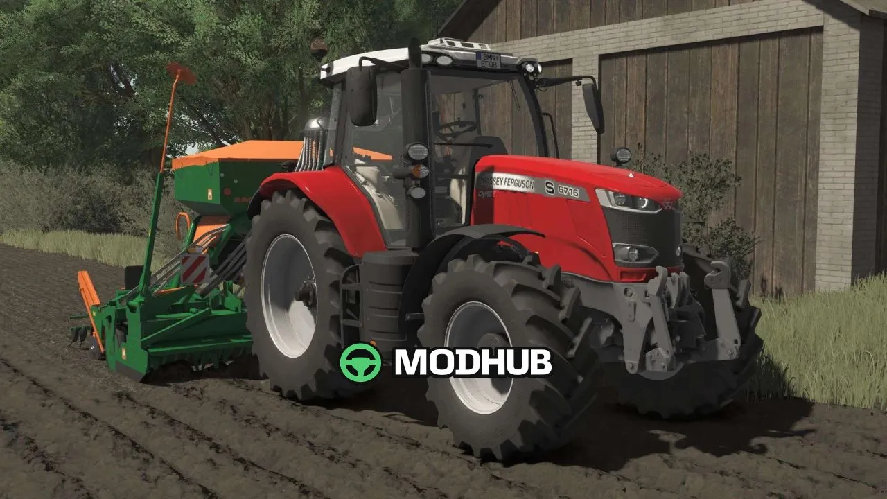 Mod für den leistungsstarken Traktor Massey Ferguson 6700S für FS25