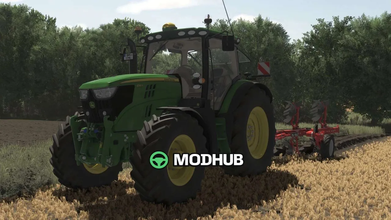 Мод на Легендарний Трактор John Deere 6R Medium Frame 2011 для FS25 (6130R–6150R)