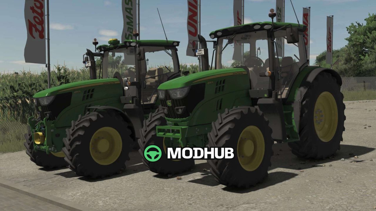 Мод на Легендарний Трактор John Deere 6R Medium Frame 2011 для FS25 (6130R–6150R)