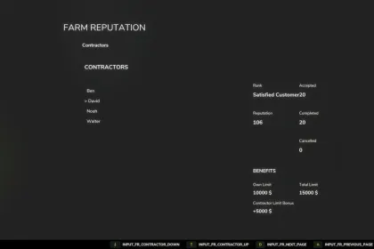 Система репутації для Farming Simulator 25 — 3