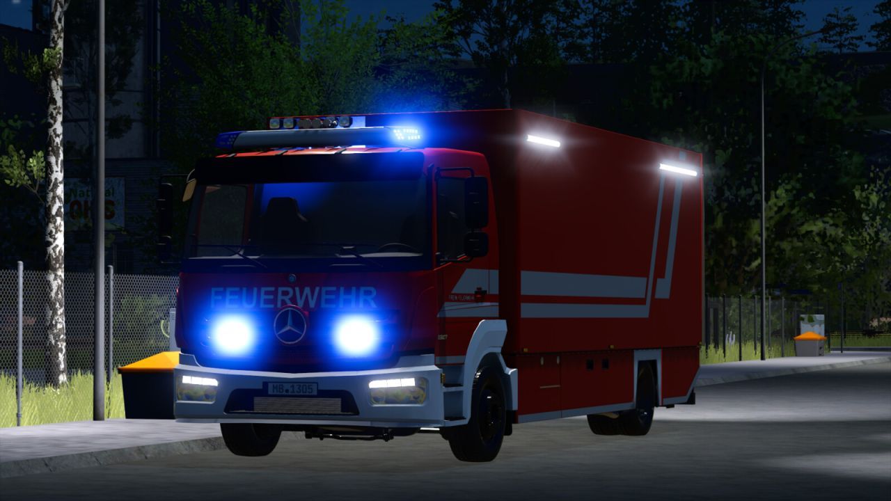 Powerful Truck Mercedes Benz Trucks Logistic Vehicle for Rescue Missions in FS25