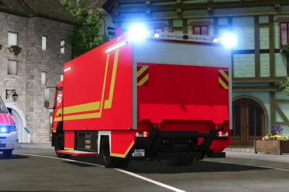 Потужна Вантажівка Mercedes Benz Trucks Logistic Vehicle для Рятувальних Місій у FS25 — 3