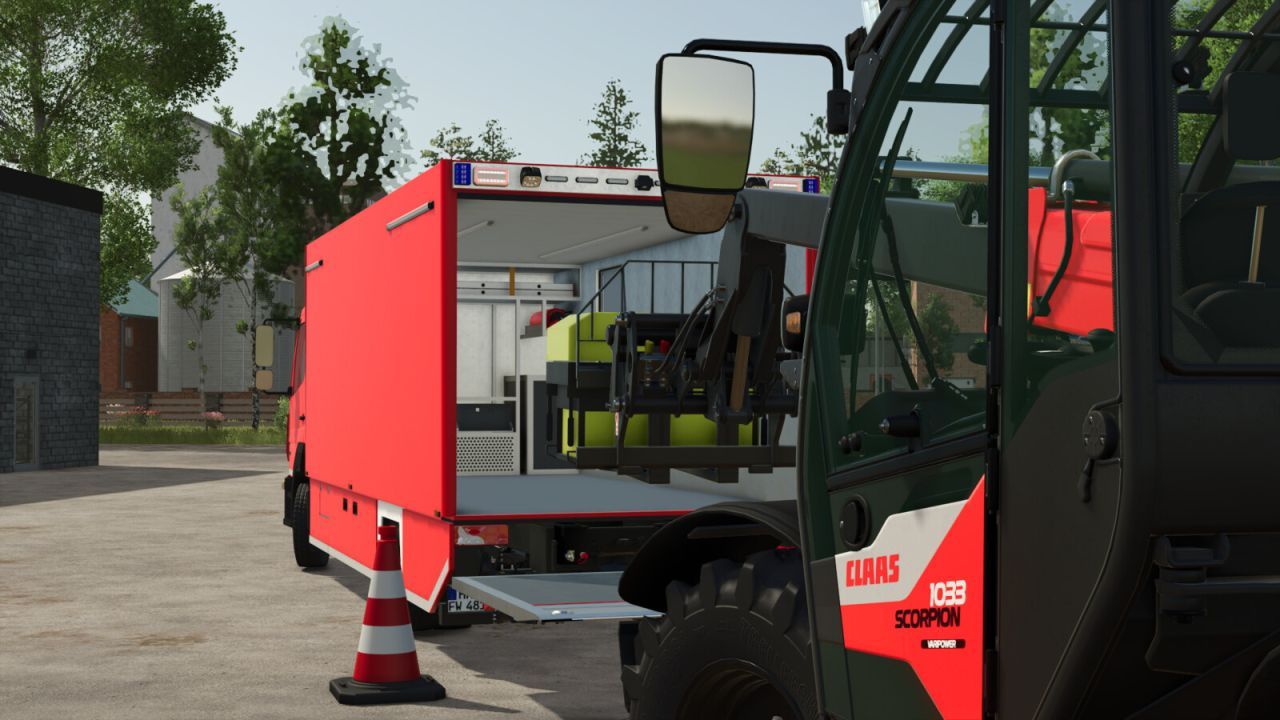 Потужна Вантажівка Mercedes Benz Trucks Logistic Vehicle для Рятувальних Місій у FS25