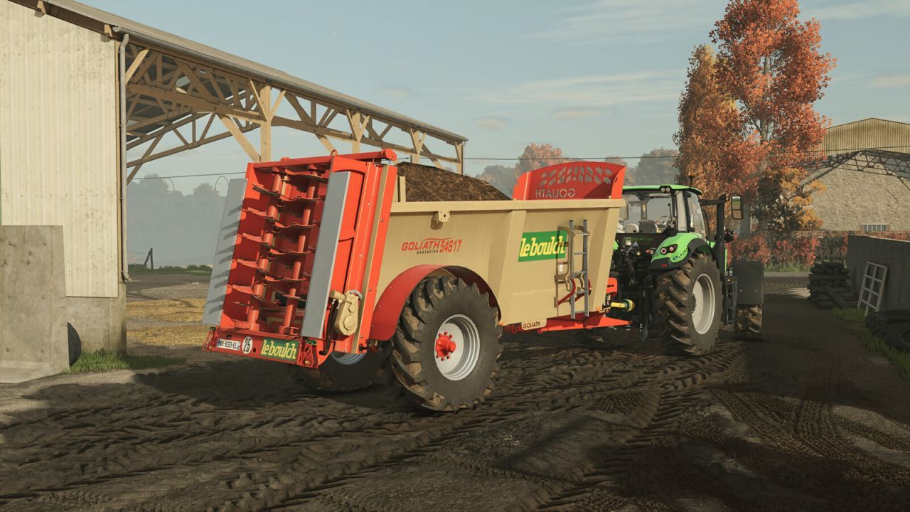 Efektywny Rozrzutnik Nawozu Leboulch Goliath 54s17 dla Farming Simulator 25 - Zrzuty ekranu