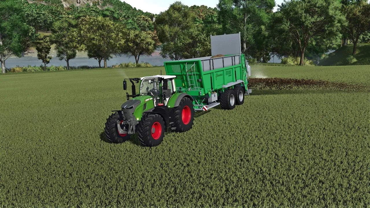 Efficient SAMSON US 235 Dynamic Spreader — Precision Application on Large Fields in FS25