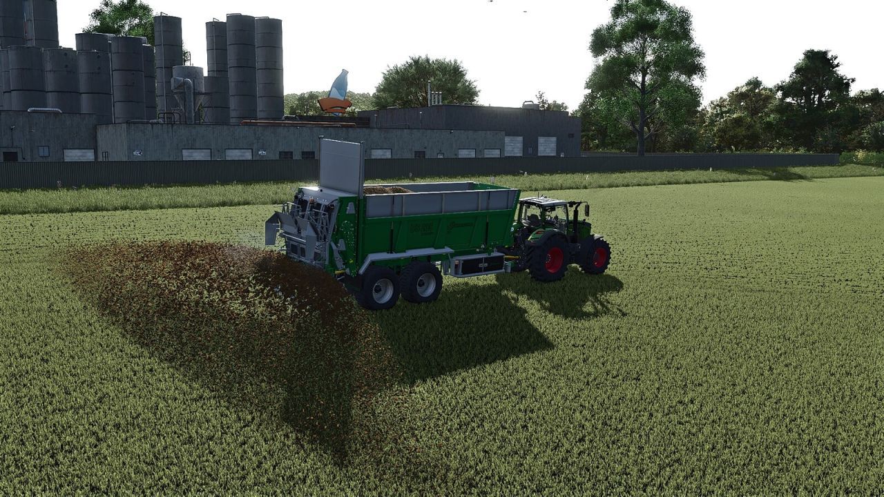 Efficient SAMSON US 235 Dynamic Spreader — Precision Application on Large Fields in FS25