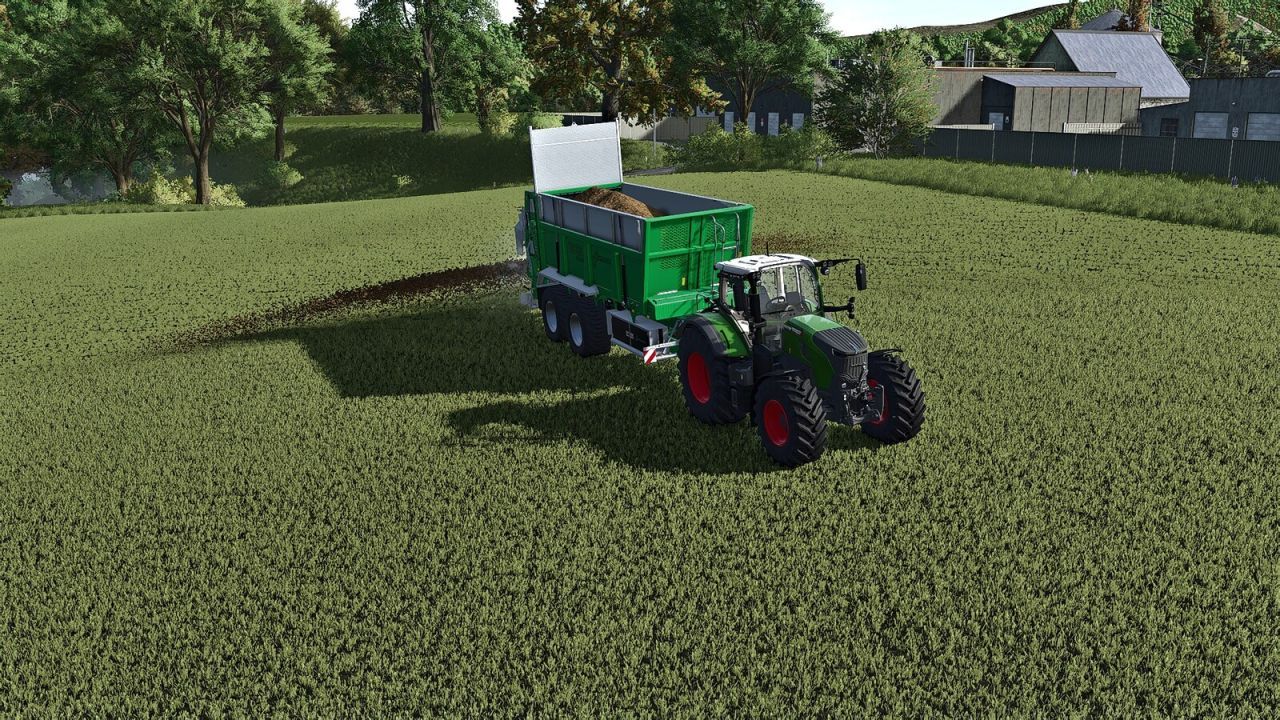 Efficient SAMSON US 235 Dynamic Spreader — Precision Application on Large Fields in FS25