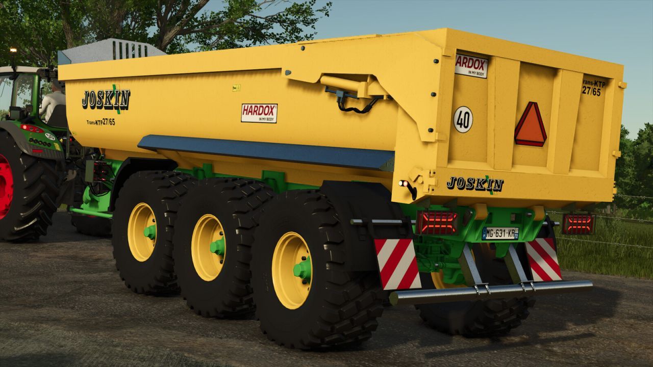 Mocna Przyczepa Samochodowa Joskin Trans-KTP 27/65 do Ciężkich Przewozów w FS25