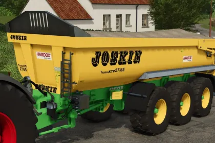 Mocna Przyczepa Samochodowa Joskin Trans-KTP 27/65 do Ciężkich Przewozów w FS25 — 3