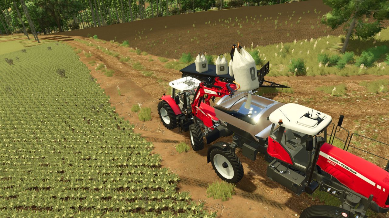 Tractor Massey Ferguson 9030 - Valtra BS2225H for Farming Simulator 25